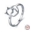 sterling cat ring