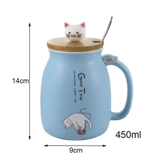 cat mug with lid