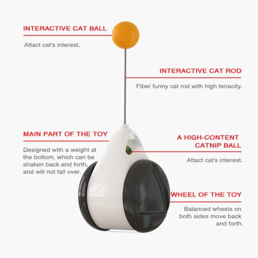 Balance swing interactive cat toy