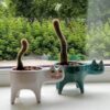 Cat shaped flower pots