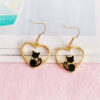 Dangle cat earrings