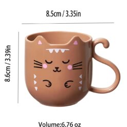 Cartoon cat mug