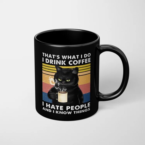 Funny cat coffee mugs