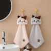 Cat hand towel