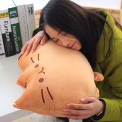 kawaii cat plush pillow