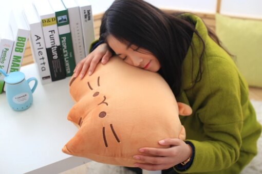 kawaii cat plush pillow