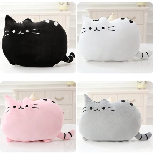 kawaii cat plush pillow