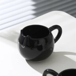 Cat shaped ceramic mug