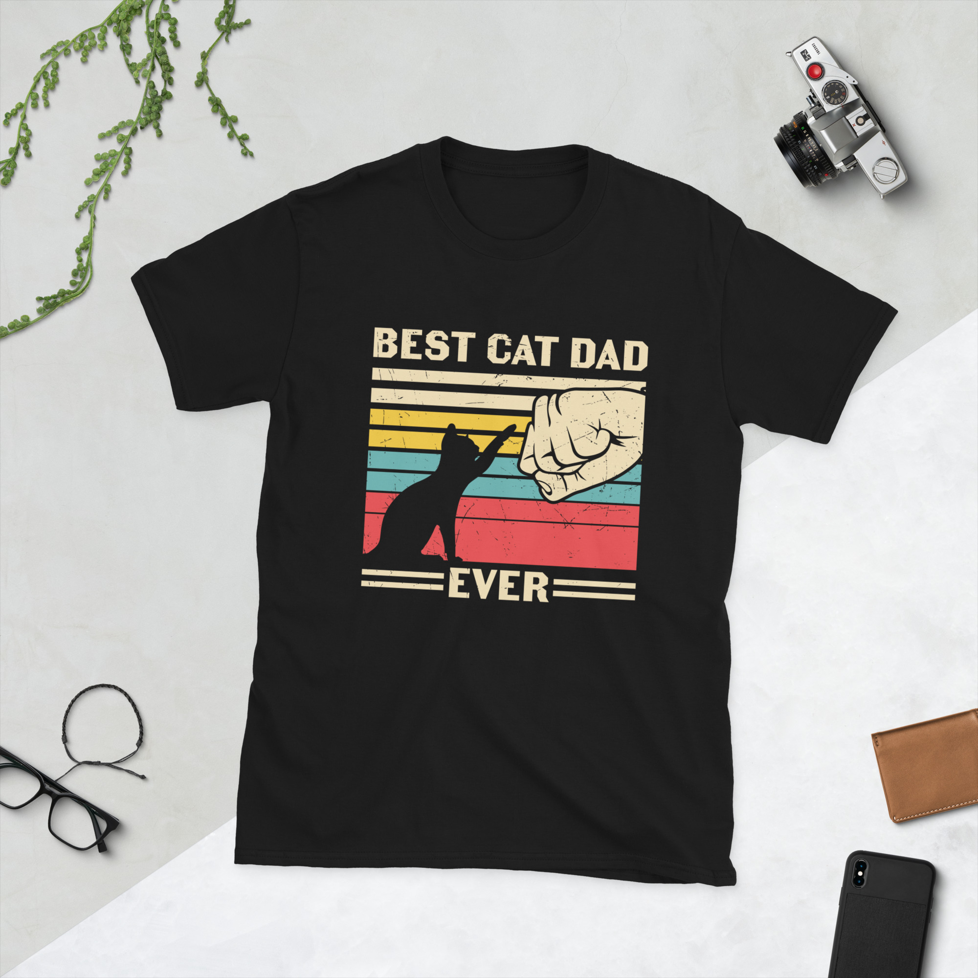 Best cat dad ever t shirt