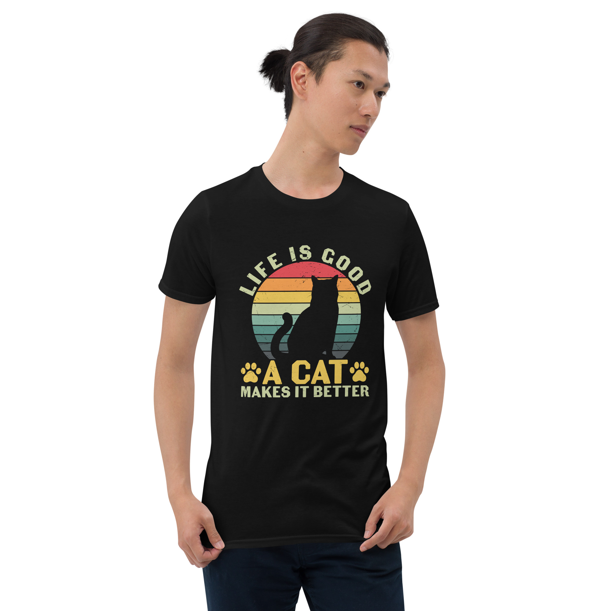 life is good cat t shirts