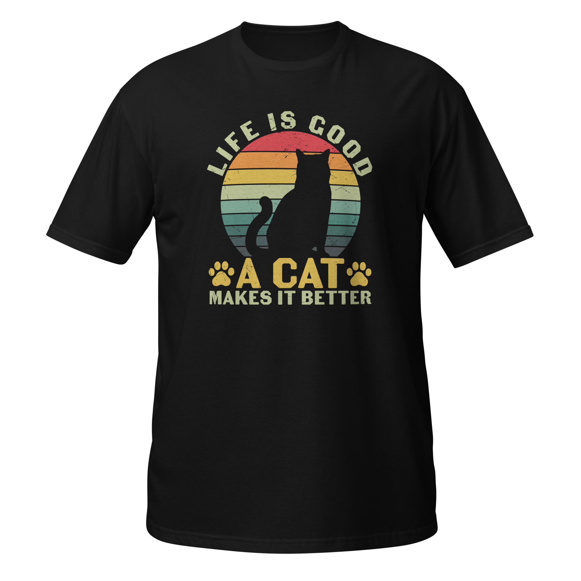 Life Is Good Cat T Shirts