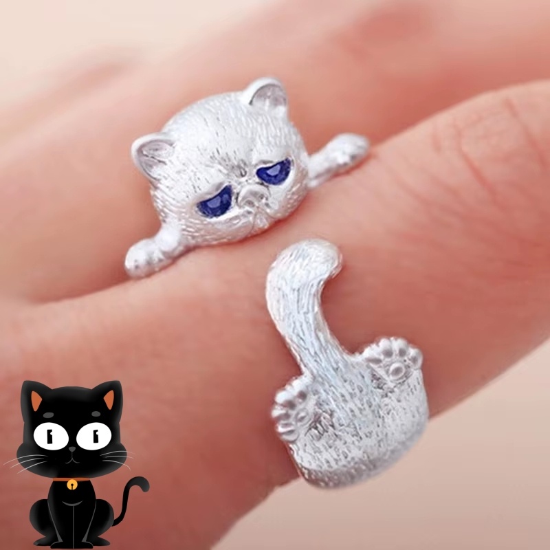 Antique cat ring