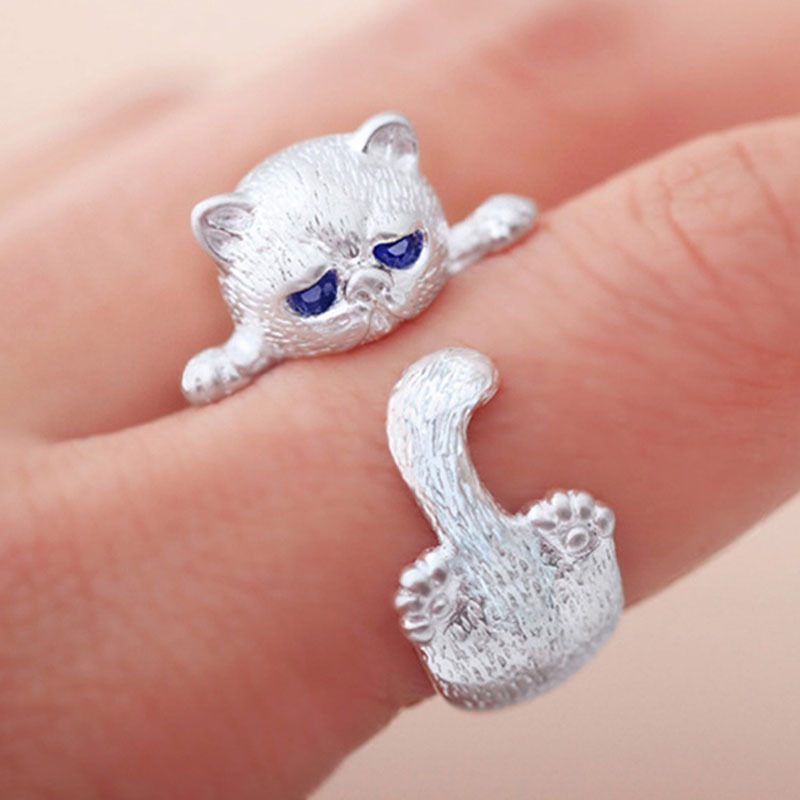 Antique cat ring