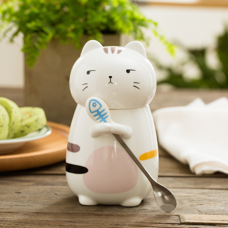 Cat Coffee Mug with lid