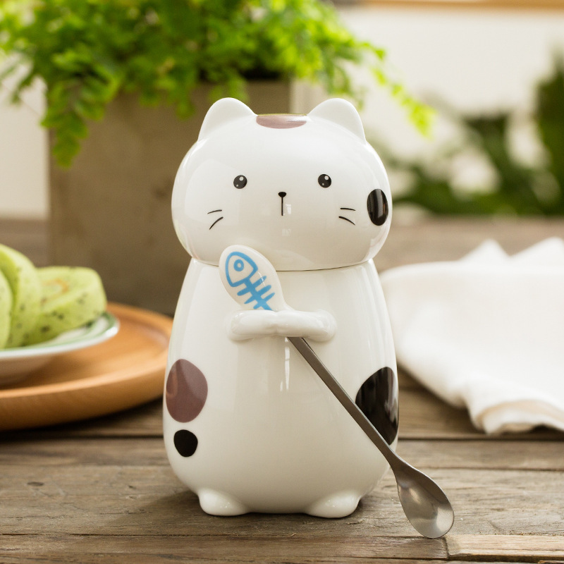 Cat Coffee Mug with lid