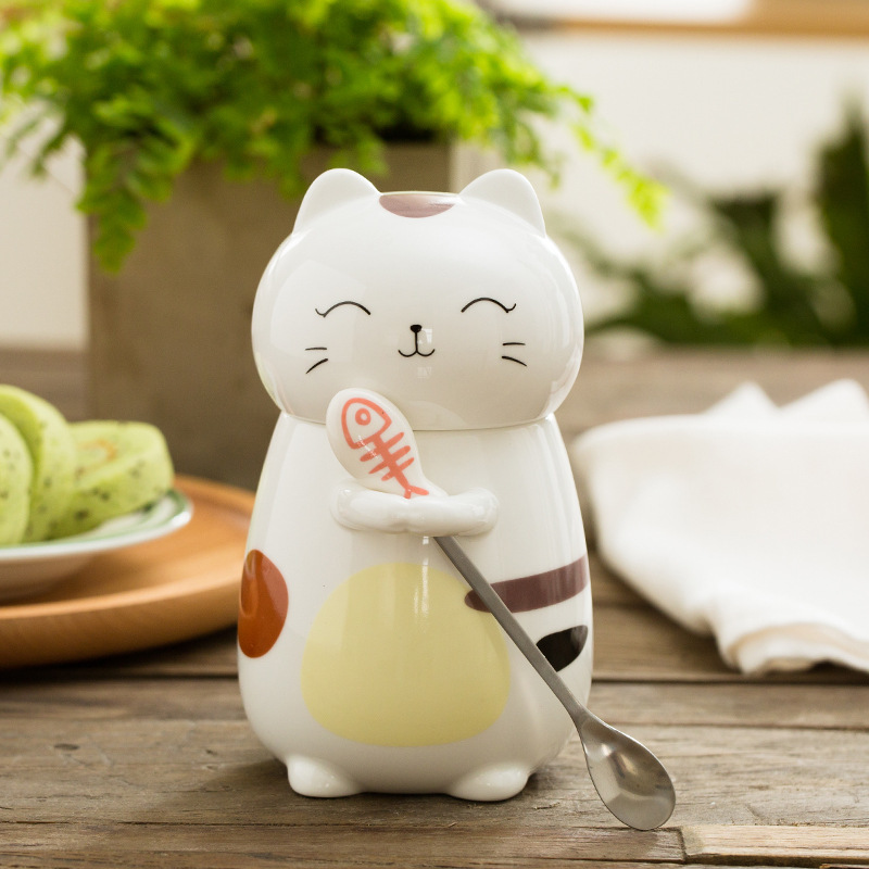 Cat Coffee Mug with lid